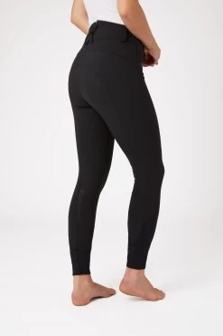 Horze Women's Silicone Full Seat Breeches With High Waist And Crystal Pocket -Sports - Equestrian Riding Shop 36952 BL 2