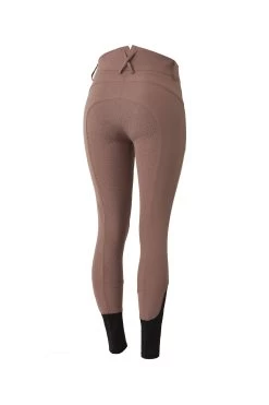 Horze Women's Silicone Full Seat Breeches With High Waist And Crystal Pocket -Sports - Equestrian Riding Shop 36952 PU 1