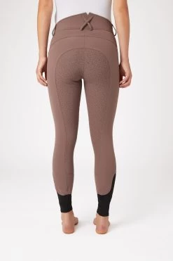Horze Women's Silicone Full Seat Breeches With High Waist And Crystal Pocket -Sports - Equestrian Riding Shop 36952 PU 4