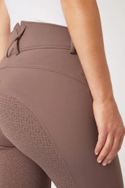 Horze Women's Silicone Full Seat Breeches With High Waist And Crystal Pocket -Sports - Equestrian Riding Shop 36952 PU 6