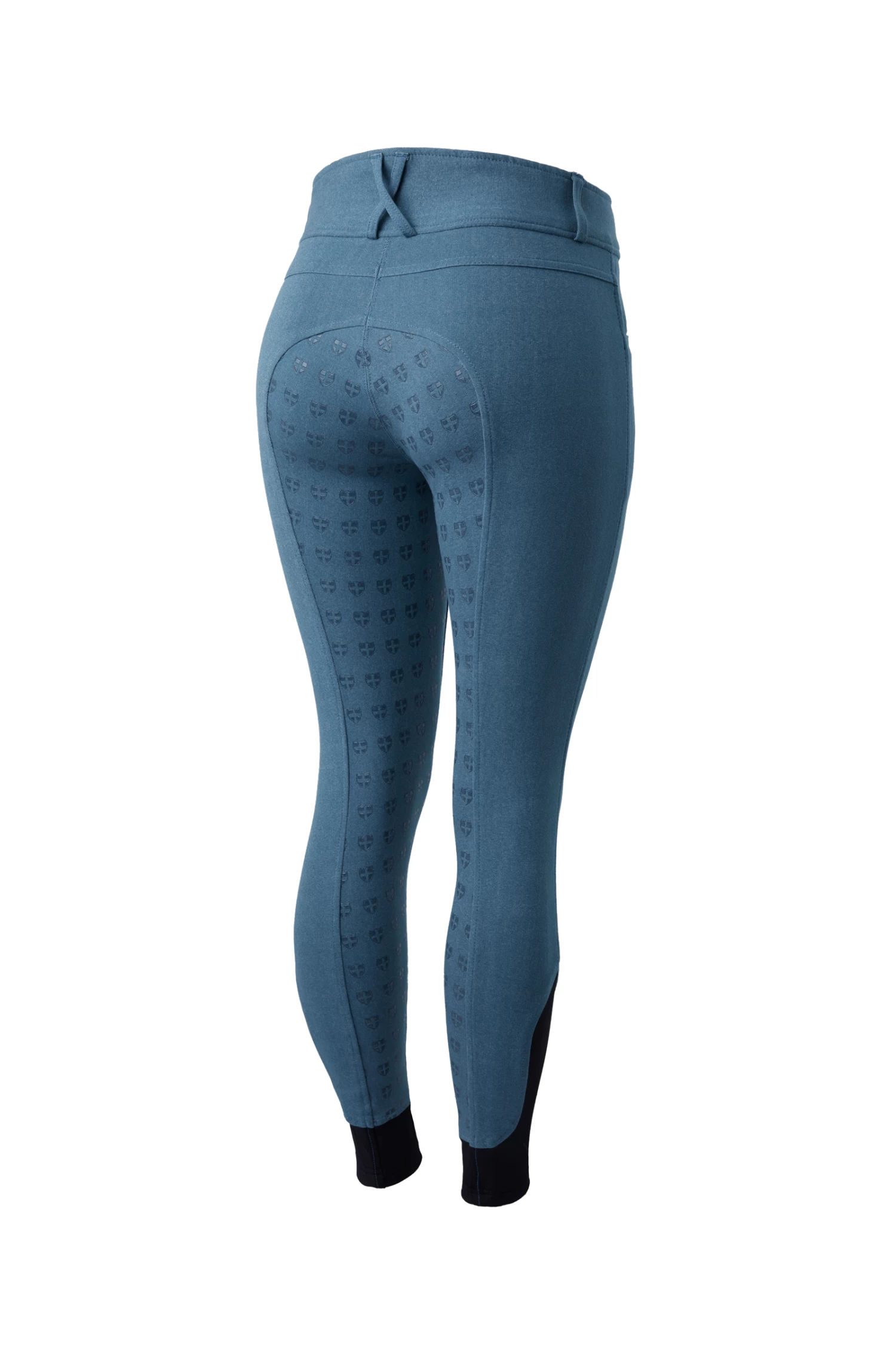 Horze Women's Denim Breeches With High Waist And Silicone Full Seat 9 Horze Women's Denim Breeches With High Waist And Silicone Full Seat - Image 7