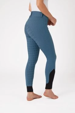 Horze Women's Denim Breeches With High Waist And Silicone Full Seat 21 Horze Women's Denim Breeches With High Waist And Silicone Full Seat -Sports - Equestrian Riding Shop 36953 LDB 2