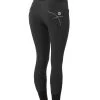 Horze Women's Silicone Full Seat Breeches With Embroidery And Crystals -Sports - Equestrian Riding Shop 36954 bl 01