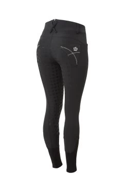 Horze Women's Silicone Full Seat Breeches With Embroidery And Crystals
