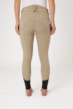 Horze Women's Silicone Full Seat Breeches With Embroidery And Crystals -Sports - Equestrian Riding Shop 36954 sgr 04