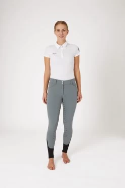 Horze Women's Silicone Full Seat Breeches With Embroidery And Crystals -Sports - Equestrian Riding Shop 36954 smb 03