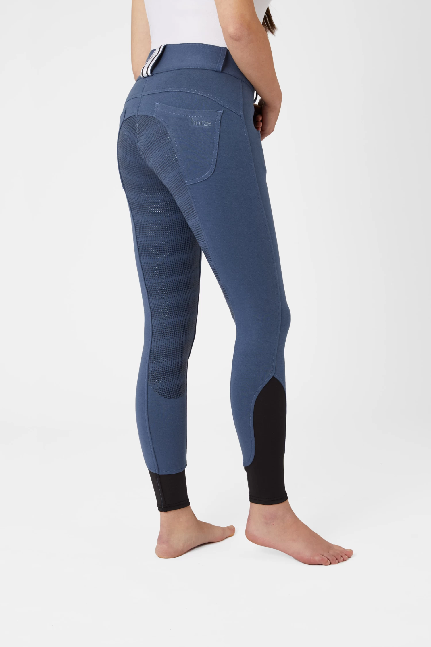 Horze Women's Full Seat Breeches With Belt Loop Detail 4 Horze Women's Full Seat Breeches With Belt Loop Detail - Image 2