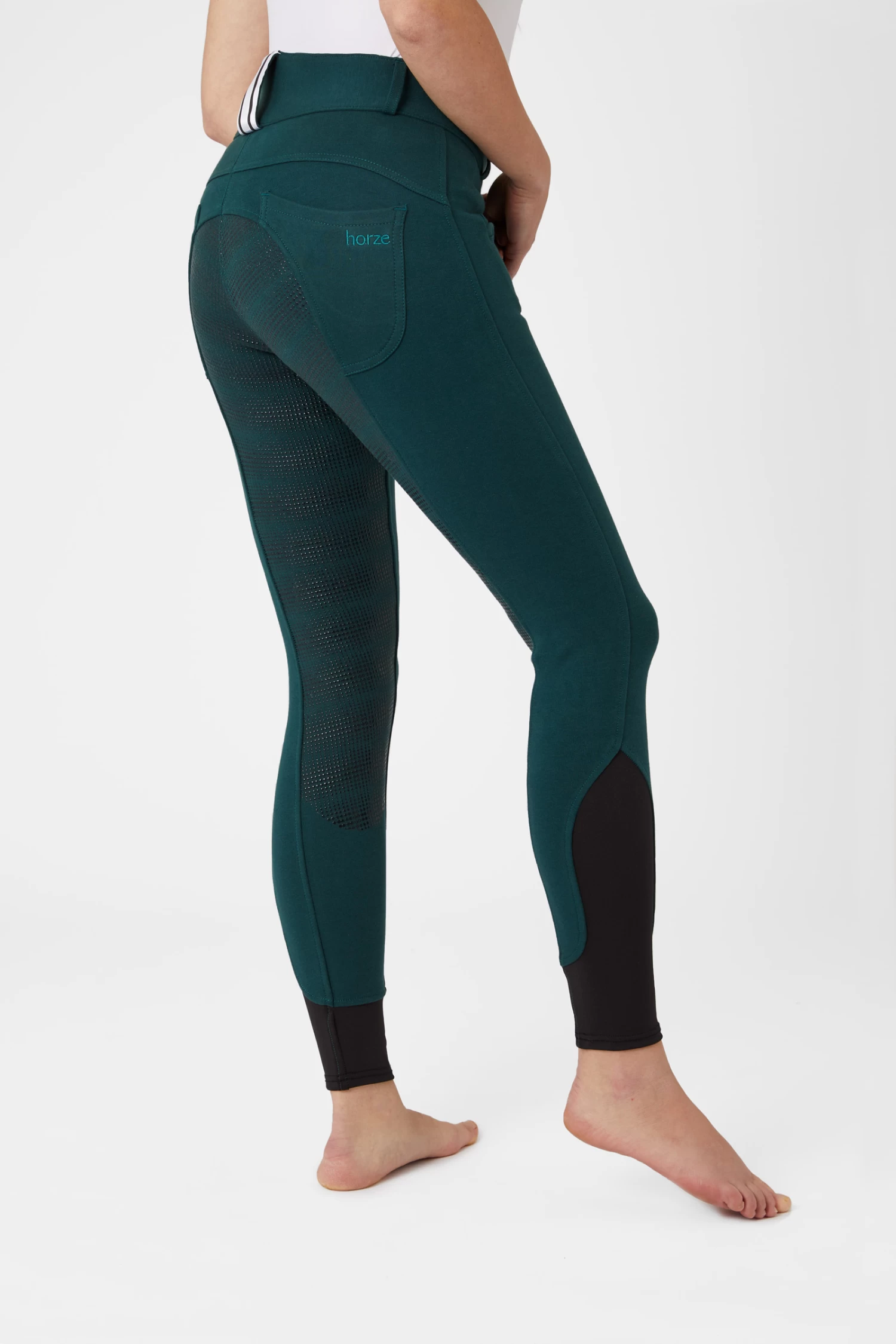 Horze Women's Full Seat Breeches With Belt Loop Detail 16 Horze Women's Full Seat Breeches With Belt Loop Detail - Image 14