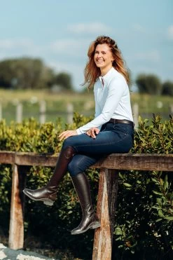 Horze Women's Leather & Silicone Full Seat Denim Breeches 21 Horze Women's Leather & Silicone Full Seat Denim Breeches -Sports - Equestrian Riding Shop 36958 DNB 7