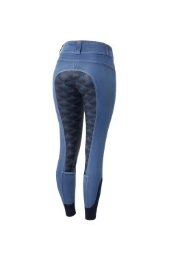 Horze Women's Leather & Silicone Full Seat Denim Breeches 22 Horze Women's Leather & Silicone Full Seat Denim Breeches -Sports - Equestrian Riding Shop 36958 LDB 1