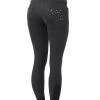 Horze Women's Leather Full Seat Breeches With Crystal Pockets -Sports - Equestrian Riding Shop 36959 BL 1