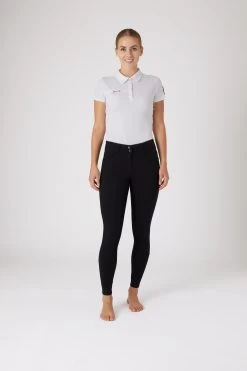 Horze Women's Leather Full Seat Breeches With Crystal Pockets 16 Horze Women's Leather Full Seat Breeches With Crystal Pockets -Sports - Equestrian Riding Shop 36959 BL 3