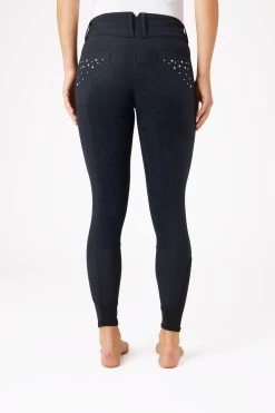 Horze Women's Leather Full Seat Breeches With Crystal Pockets 23 Horze Women's Leather Full Seat Breeches With Crystal Pockets -Sports - Equestrian Riding Shop 36959 VDB 4