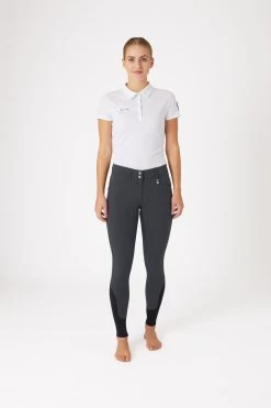 Horze Women's High Waist Breeches With Silicone Full Grip -Sports - Equestrian Riding Shop 36962 adg 03