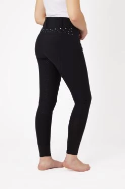 Horze Women's High Waist Full Grip Breeches With Crystals 23 Horze Women's High Waist Full Grip Breeches With Crystals -Sports - Equestrian Riding Shop 36963 bl 02