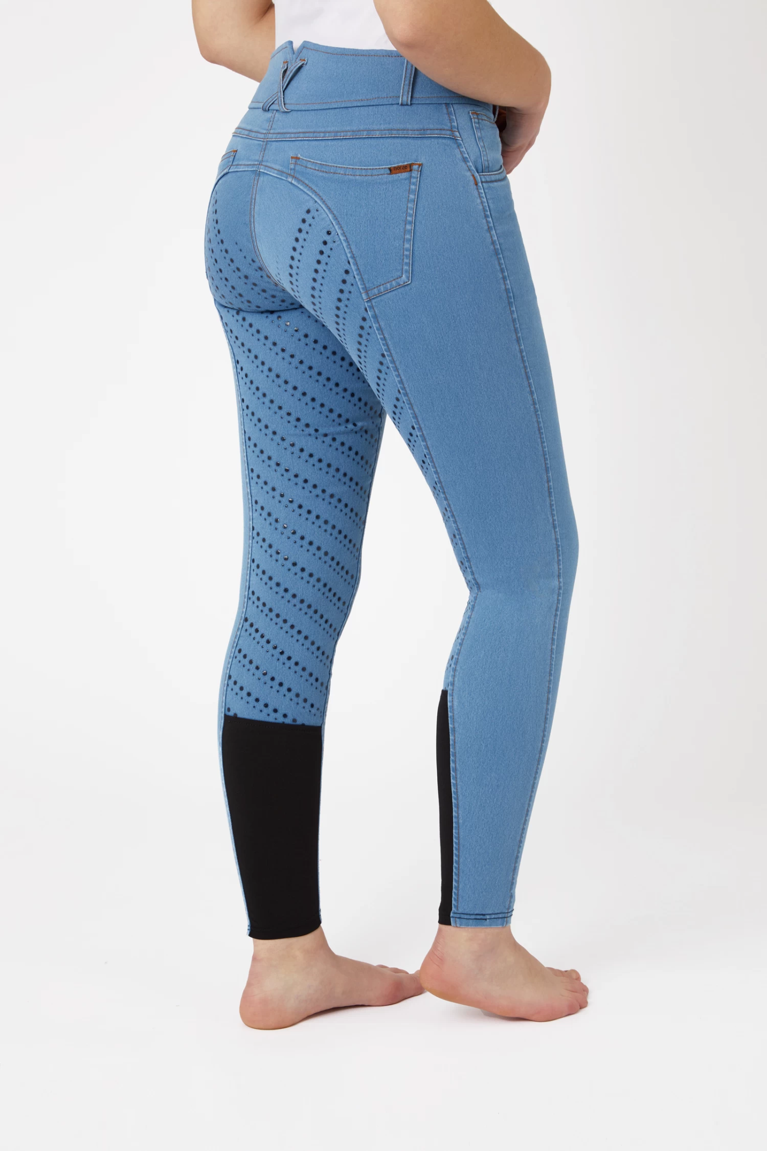 Ladies Denim Full Grip Breeches 4 Ladies Denim Full Grip Breeches - Image 2