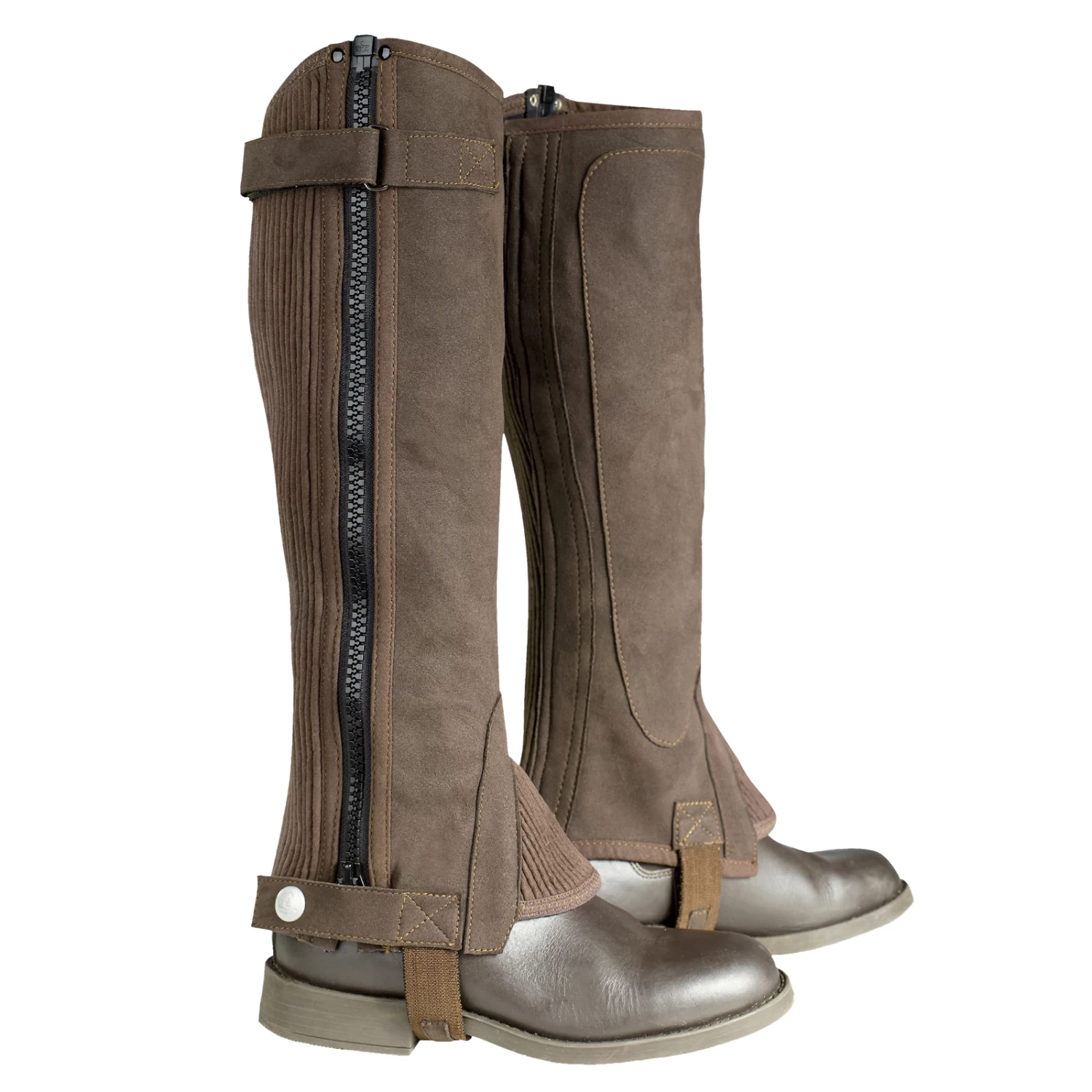 Horze Ribbed Amara Kids' Half Chaps 5 Horze Ribbed Amara Kids' Half Chaps - Image 3