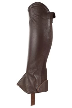 Horze Leather Half Chaps -Sports - Equestrian Riding Shop 37294 dbr 01