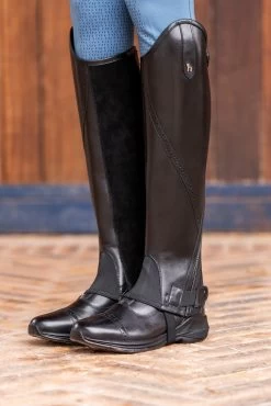 Horze Wicklow Half Chaps With Punch Hole Detail -Sports - Equestrian Riding Shop 37309 099 08