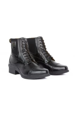 B Vertigo Women's Jupiter Front-Lace Leather Jodhpur Boots