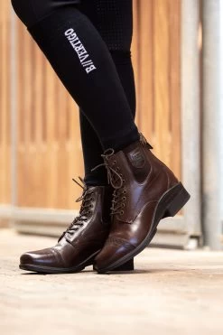 B Vertigo Women's Jupiter Front-Lace Leather Jodhpur Boots -Sports - Equestrian Riding Shop 38093 DBR 8