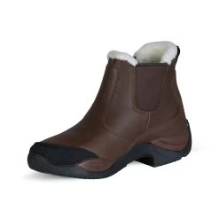 Horze Copenhagen Women's Waterproof Jodhpur Boots With Faux Fur Lining -Sports - Equestrian Riding Shop 38258 dbr 03