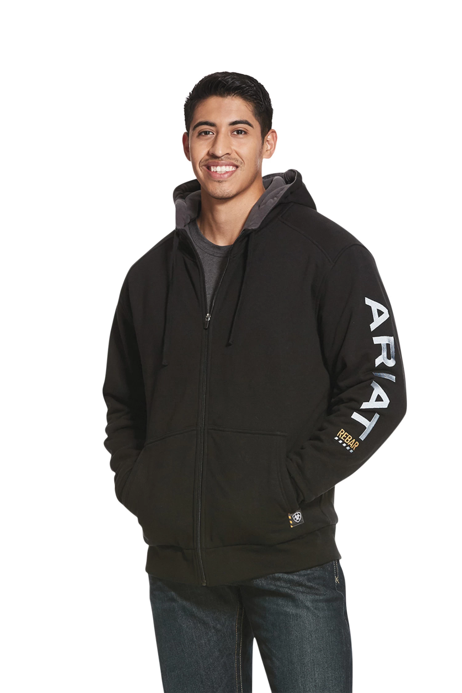 Ariat Rebar All-Weather Men's Full Zip Hood 3 Ariat Rebar All-Weather Men's Full Zip Hood