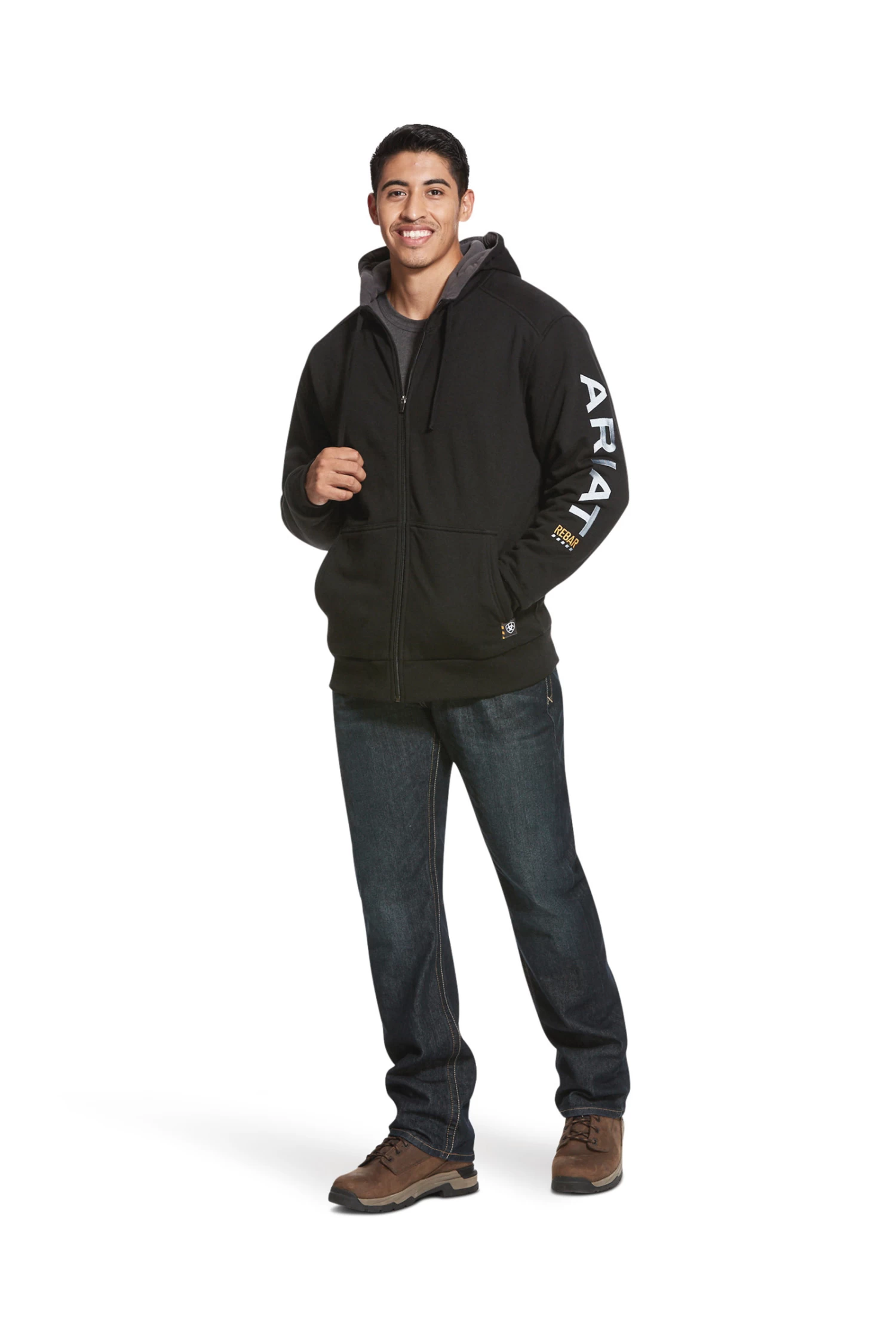 Ariat Rebar All-Weather Men's Full Zip Hood 5 Ariat Rebar All-Weather Men's Full Zip Hood - Image 3