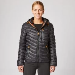Women's Puffer Riding Jacket With Hood -Sports - Equestrian Riding Shop CP3107 BL 1