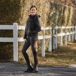 Women's Puffer Riding Jacket With Hood -Sports - Equestrian Riding Shop CP3107 BL 10