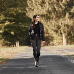 Women's Puffer Riding Jacket With Hood -Sports - Equestrian Riding Shop CP3107 BL 11