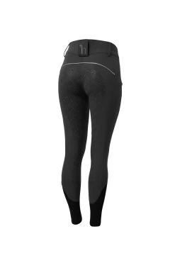 Horze Women's High Waist Silicone Full Seat Breeches With Contrast Piping