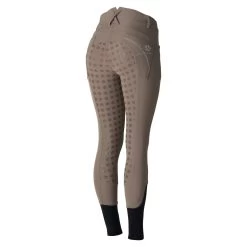 Women's Silicone Full Seat Breeches With Embroidery And Crystals -Sports - Equestrian Riding Shop CP3624 BE 3