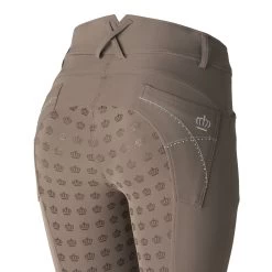 Women's Silicone Full Seat Breeches With Embroidery And Crystals -Sports - Equestrian Riding Shop CP3624 BE 5