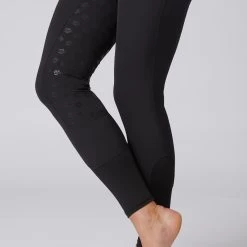 Women's Silicone Full Seat Breeches With Embroidery And Crystals -Sports - Equestrian Riding Shop CP3624 BL 4