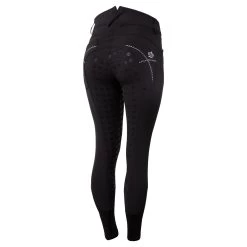 Women's Silicone Full Seat Breeches With Embroidery And Crystals -Sports - Equestrian Riding Shop CP3624 BL 8