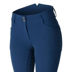 Women's Silicone Full Seat Breeches With Embroidery And Crystals -Sports - Equestrian Riding Shop CP3624 B 4