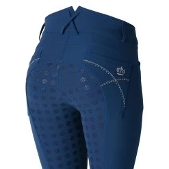 Women's Silicone Full Seat Breeches With Embroidery And Crystals -Sports - Equestrian Riding Shop CP3624 B 5