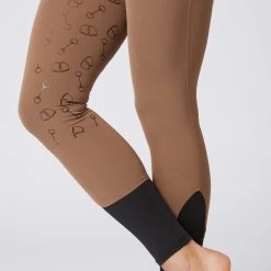 Women's High Waist Bit Print Silicone Full Seat Breeches 25 Women's High Waist Bit Print Silicone Full Seat Breeches -Sports - Equestrian Riding Shop CP3630 BR 4