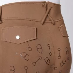 Women's High Waist Bit Print Silicone Full Seat Breeches 27 Women's High Waist Bit Print Silicone Full Seat Breeches -Sports - Equestrian Riding Shop CP3630 BR 6