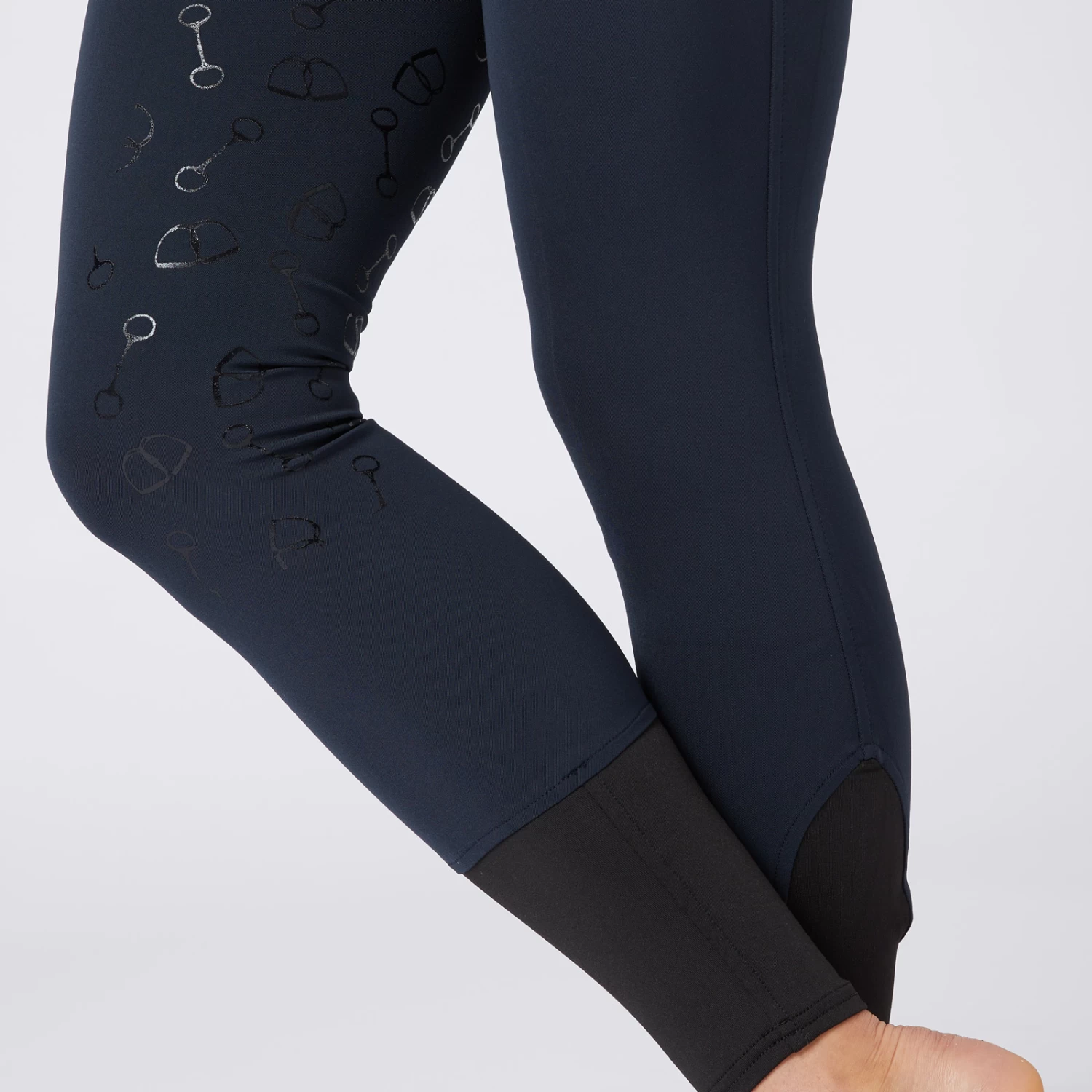 Women's High Waist Bit Print Silicone Full Seat Breeches 14 Women's High Waist Bit Print Silicone Full Seat Breeches - Image 12