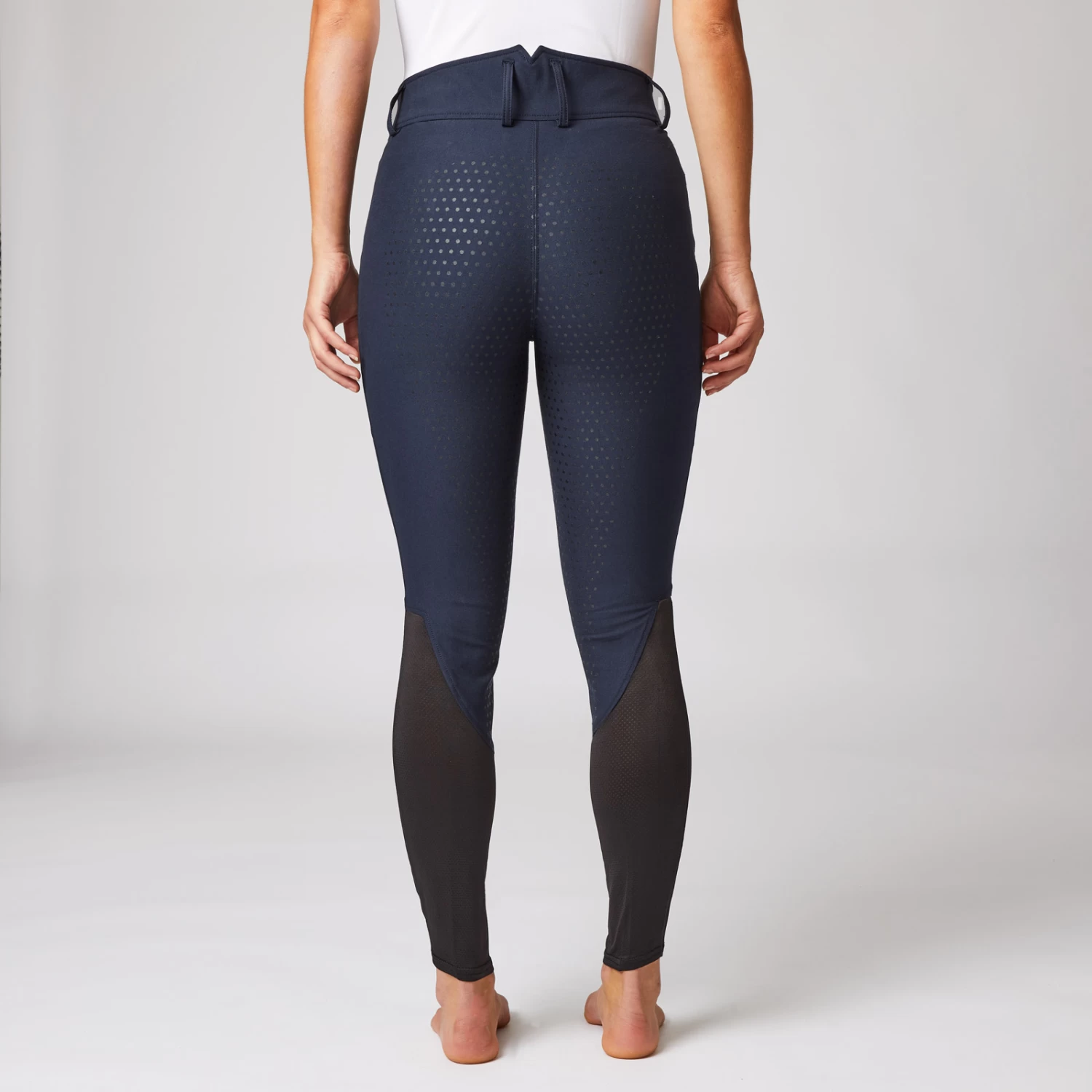 Women's High Waist Full Seat Breeches With Mesh 6 Women's High Waist Full Seat Breeches With Mesh - Image 4