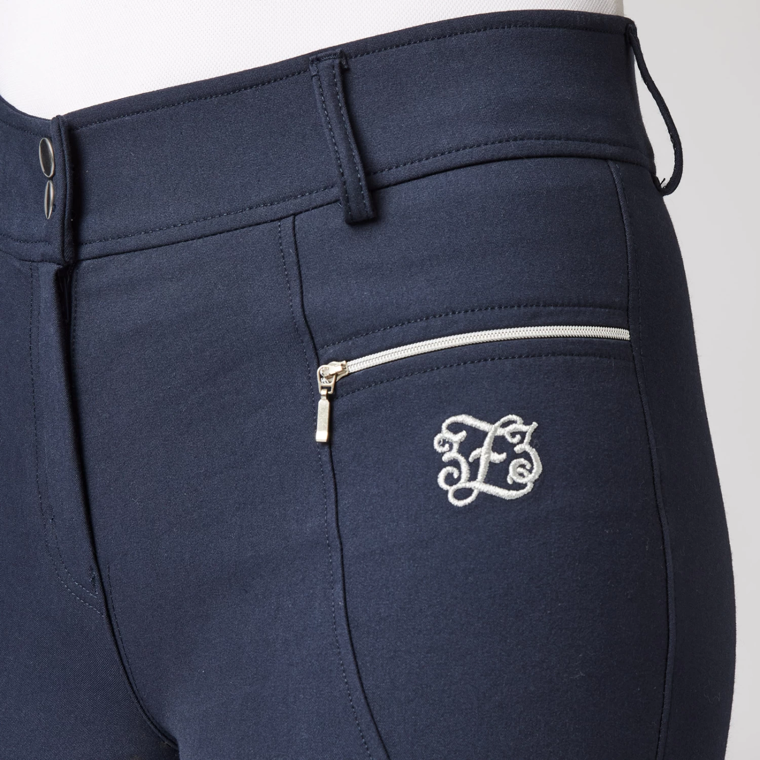 Women's High Waist Full Seat Breeches With Mesh 8 Women's High Waist Full Seat Breeches With Mesh - Image 6