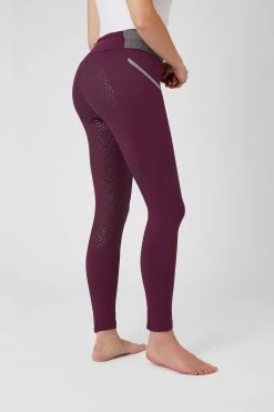 Full Seat Riding Tights For Women With Glitter Waist -Sports - Equestrian Riding Shop CP3672 BU 2