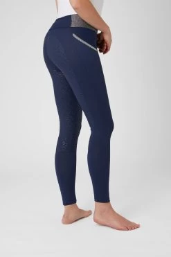 Full Seat Riding Tights For Women With Glitter Waist -Sports - Equestrian Riding Shop CP3672 DB 2