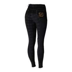 Women's Denim High Waist Full Seat Breeches -Sports - Equestrian Riding Shop CP3680 BL 3