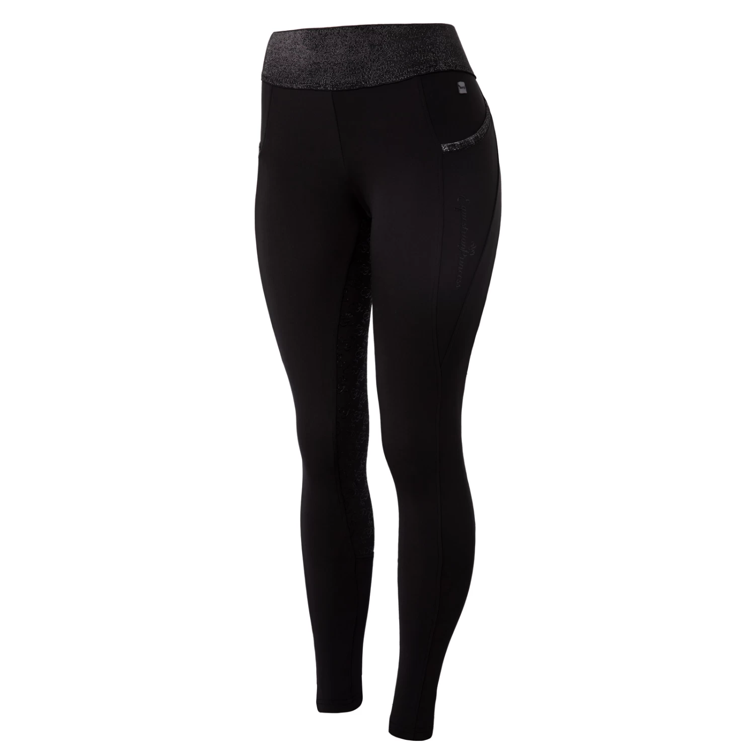 Women's Full Seat Riding Tights With Glitter Waist 8 Women's Full Seat Riding Tights With Glitter Waist - Image 6
