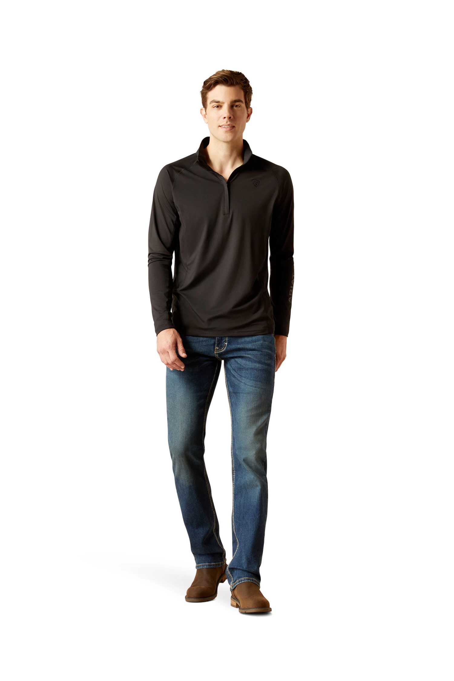 Ariat Lowell 1/4 Zip Men's Baselayer 6 Ariat Lowell 1/4 Zip Men's Baselayer - Image 4