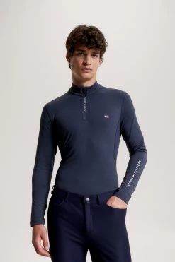 Tommy Hilfiger Equestrian 1/4 Zip Men' S Thermo Shirt -Sports - Equestrian Riding Shop J6QQJ 085 04