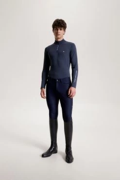 Tommy Hilfiger Equestrian 1/4 Zip Men' S Thermo Shirt -Sports - Equestrian Riding Shop J6QQJ 085 06